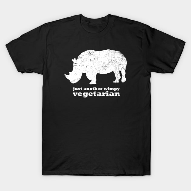 Just Another Wimpy Vegetarian RHINO T-Shirt by ClothedCircuit